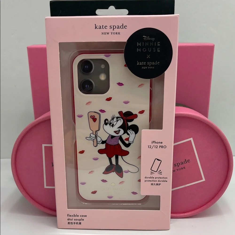 Kate Spade Minnie Mouse iPhone 12/12 Pro Case - Cream and Red